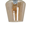 Lampa Sufitowa SANTIAGO Bursztynowa 1xE27 Milagro
