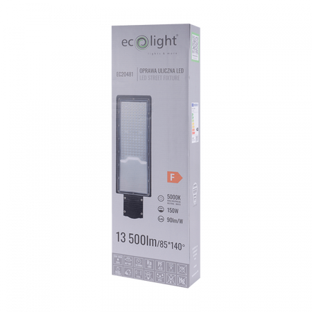 Lampa Uliczna Drogowa LED 150W 13500lm 5000K Zimna IP65 ECONOMY Ecolight