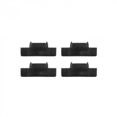 Profil Aluminiowy LED Podtynkowy Czarny 2m z Kloszem Czarnym do Taśm LED + Zaślepki seria P Ecolight