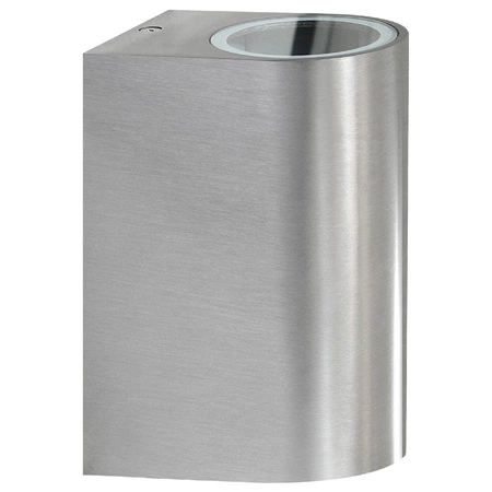 Kinkiet ogrodowy elewacyjny góra dół LED 2xGU10 BOSTON GOLDLUX (Polux) OWALNY SATYNOWY