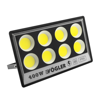 Naświetlacz LED HALOGEN 400W COB ZEWNĘTRZNY SLIM OCZKO REFLEKTOR LAMPA