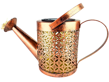 Lampa Ogrodowa LED Solarna Wbijana Konewka Miedziana IP44