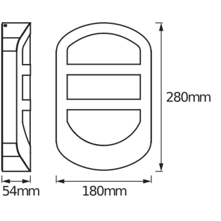 Kinkiet Ogrodowy Lampa Elewacyjna Zewnętrzna LED 12W 600lm 3000K Ciepła Szary IP44 Endura Osram