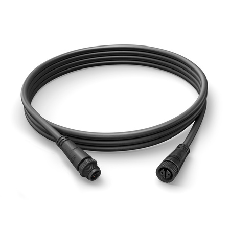 Kabel Przedłużający Zewnętrzny 5m IP67 Czarny Outdoor LowVolt Accessory Philips HUE
