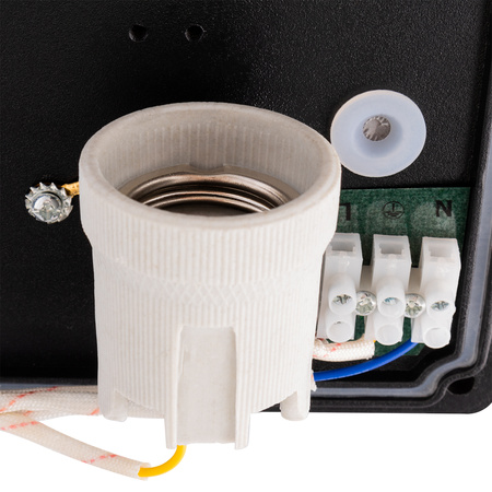 Lampa Ogrodowa Kinkiet Elewacyjny E27 Prostokątny Czujnik Ruchu DOMLO LUMILED