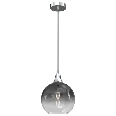 Lampa Wisząca Sufitowa MONTE Srebrna fi 200 1xE27 Milagro