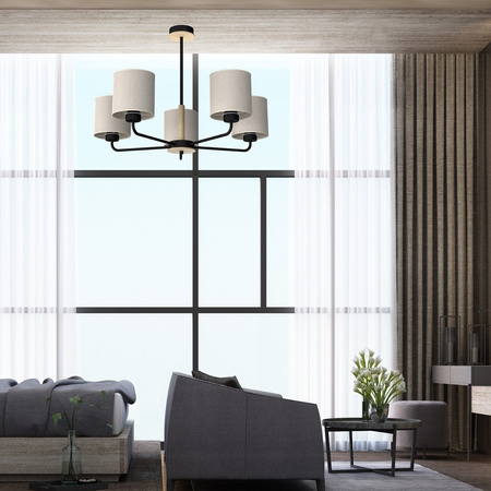 Lampa Sufitowa Żyrandol ATLANTA 5xE27 Milagro