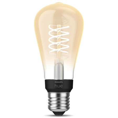 Żarówka LED Edison E27 ST64 7W 2100K Ciepła Filament PHILIPS HUE White Bluetooth Zigbee