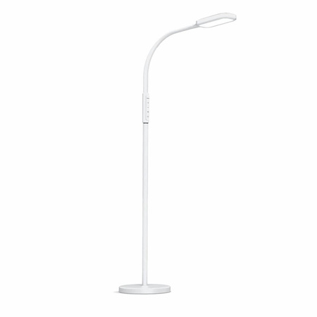 Lampka Podłogowa Biurkowa 2w1 LED 12W 3000K-5500K CCT Ściemnialna Dotykowa BIAŁA