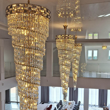 Lampa Sufitowa Żyrandol LUXURIA 300cm 41xE14 Milagro