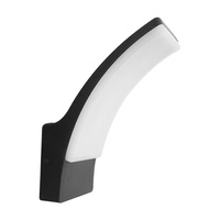 Kinkiet Ścienny LED Lampa Elewacyjna Zewnętrzna 12W 1600lm 4000K Neutralna 180° Czarny IP44 Amy Sanico Goldlux