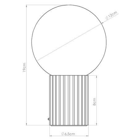 Lampa Biurkowa Stołowa G9 Okrągła Brązowa Nowoczesna Matowa Halo Sollux