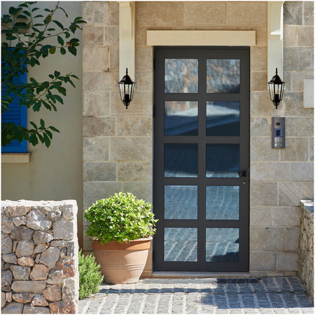 Lampa Ogrodowa Kinkiet Elewacyjny Zewnętrzny E27 IP54 Czarna LO4101 Kobi