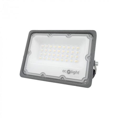 Naświetlacz LED Lampa Reflektor 30W 3000lm 6500K Zimna IP65 Premium Line Ecolight