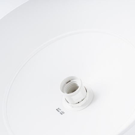 Lampa Sufitowa Wisząca Zwis E27 Okrągła Biała Skandynawska Frika Sollux