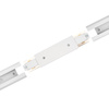 Łącznik Prosty z Zasilaniem Biały do Szynoprzewodów Szyn Jednofazowych LUMILED