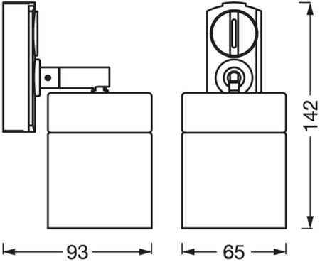 Panel LED Oprawa Podtynkowa Punktowa GU10 Oczko Spot Biały Złoty Tracklight Spot Cylinder Gold Ledvance