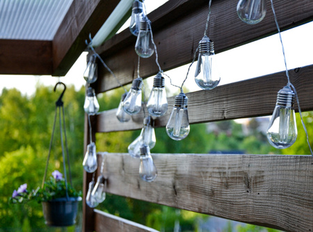 Girlanda Solarna Ogrodowa 20x LED Ozdobne Żarówki 5,69m Ciepła 3000K HELIC LUMILED