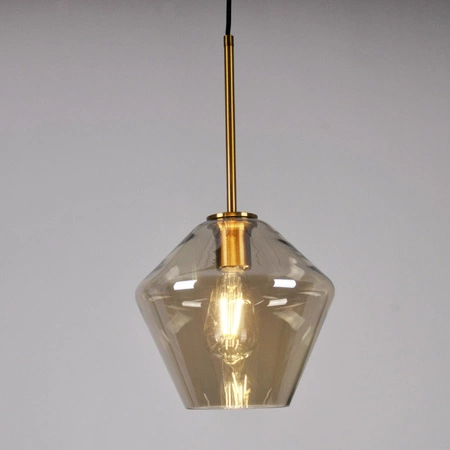 Lampa Sufitowa Wisząca Zwis Dekoracyjna E27 Złota Grea-s Sanico Goldlux