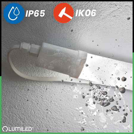 Oprawa Hermetyczna LED Warsztatowa Lampa 120cm do Garażu 36W 4000K Wodoszczelna RAY LUMILED