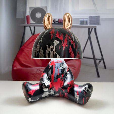 Lampka Dekoracyjna LED 2.5W 59lm 4000K Neutralna Czarna czerwony Złota Ściemnialna Fancy Sanico Goldlux