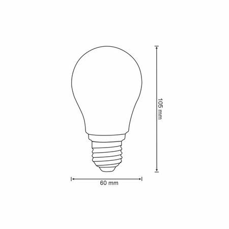 Żarówka LED E27 A60 7W 806lm 2700K-6500K 320° Filament GOLDLUX (Polux) Smart WiFi TUYA