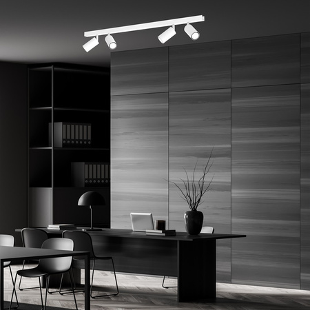 Lampa Sufitowa HUDSON Biała 4xGU10 Milagro