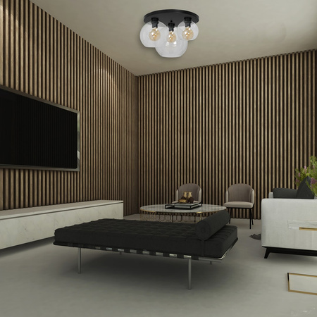 Lampa Sufitowa Natynkowa SOFIA CLEAR 3xE27 Milagro