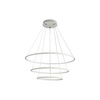 Lampa wisząca ORION trzy kręgi biały 99W LED IP20 styl nowoczesny minimalistyczny Metal i akryl Milagro