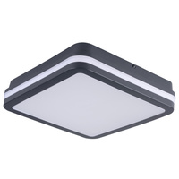 Plafon LED Lampa Sufitowa Czujnik Ruchu Kaseton 30W 2940lm CCT IP65 Grafitowa BENO KANLUX