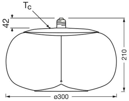 Żarówka LED Dekoracyjna E27 4W = 6W 60lm 1800K Ciepła 320° Dymiona Filament Vintage 1906 Osram