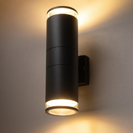 Lampa Ogrodowa Zewnętrzna Kinkiet Elewacyjny Oprawa Natynkowa E27 Grafitowa Wodoodporna IP44 Nowoczesna ROCK PRO 10688 Nowodvorski