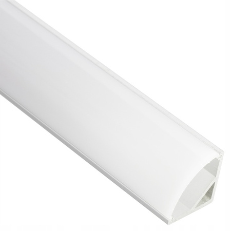 Klosz Przesłona do Profilu KM55 Mleczna 1m