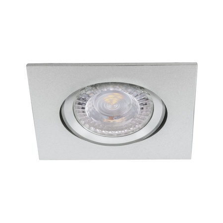 Oprawa sufitowa podtynkowa TESON PAR16 GU10 Chrom Kwadratowa Ruchoma KANLUX