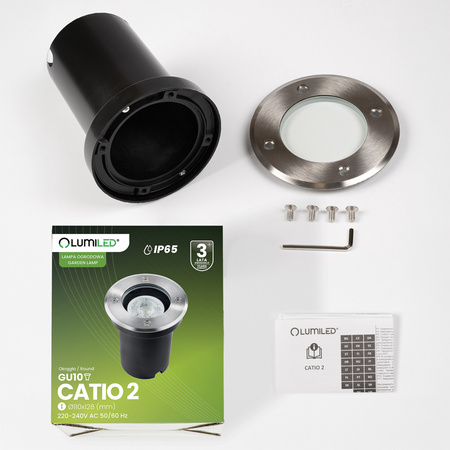 Oprawa Najazdowa Lampa Dogruntowa Wpuszczana GU10 IP65 IK09 Okrągła CATIO 2 LUMILED