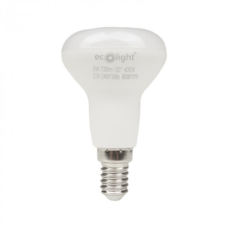 Żarówka LED Reflektor R50 E14 8W 720lm 4000K Neutralna Ecolight