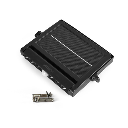 Naświetlacz Lampa Solarna z Czujnikiem 10W 600lm 5000K Neutralna 60° 3.2V IP54 IK06 Czarny VIDEX