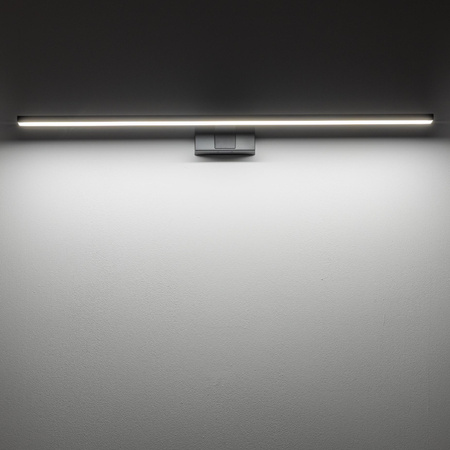 Kinkiet Ścienny Lampa Natynkowa LED 15W 1100lm 4000K Neutralna Czarna Wodoodporna Łazienkowa IP44 Nowoczesna CEZANNE LED L 10678 Nowodvorski