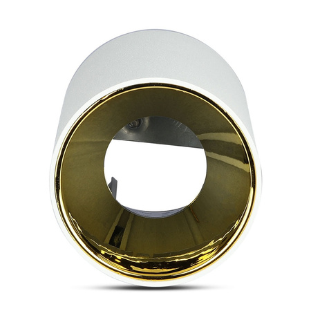 Oprawa Sufitowa Natynkowa Spot GU10 Okrągła Biała/Złota VT-882 V-TAC