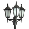 Lampa Ogrodowa Zewnętrzna Słupek LATARNIA E27 Retro Classic OGMWN 3 195-295cm czarny Su-Ma