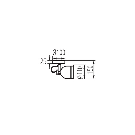 Oprawa ścienno-sufitowa listwa DERATO E14 Biała KANLUX