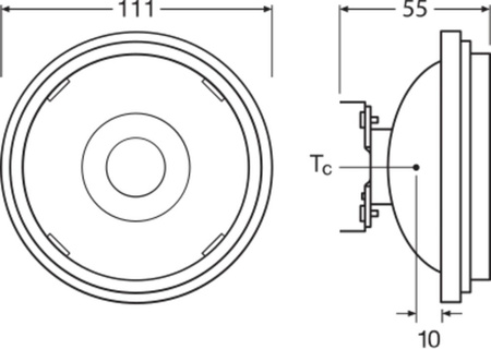 Żarówka LED AR111 G53 13.5W = 100W 950lm 2700K Ciepła Biała 12V FILAMENT ŚCIEMNIALNA LEDVANCE