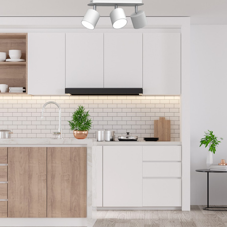 Lampa Sufitowa DIXIE Biała 3xGX53 Ruchoma Listwa Milagro