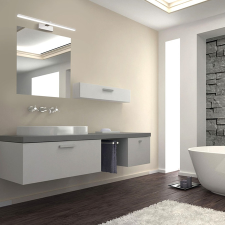 Lampa Ścienna Kinkiet SPLASH Biała 60cm 12W LED Milagro