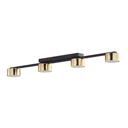 Lampa Sufitowa Natynkowa DALLAS GOLD/BLACK Listwa Czarno-Złota Nowoczesna 4xGX53 6095 TK Lighting