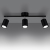 Lampa Sufitowa Listwa Oświetleniowa 3x GU10 Tuba Ruchoma Tubularna Czarna Minimalistyczna Lemmi Sollux