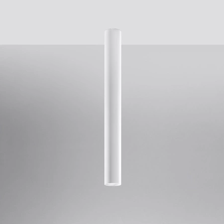 Lampa Sufitowa Oprawa Natynkowa SPOT TUBA GU10 Tubularna Biała Nowoczesna Lagos Sollux