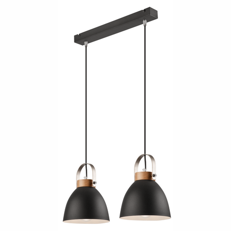 Lampa Wisząca Sufitowa DANIELLE 2xE27 Brązowa Grafitowa LM-2.80 Lamkur