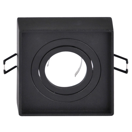 Oprawa Sufitowa Podtynkowa MR16 GAJA Tuba Spot Kwadratowa Ruchoma Czarna GOLDLUX