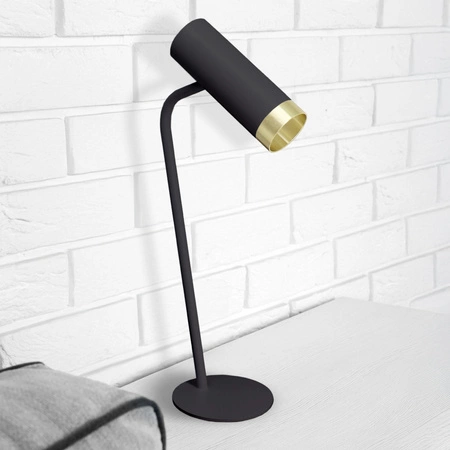 Lampka Biurkowa Stołowa GU10 Czarna Fado Sanico Goldlux